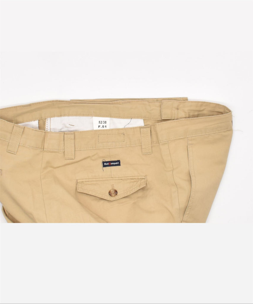 ROY KOMPAKT Mens Straight Chino Trousers W38 L28 Beige Cotton | Vintage | Thrift | Second-Hand | Used Clothing | Messina Hembry 