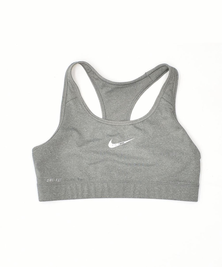 NIKE Womens Dri-Fit Sports Bra UK 6 XS Grey | Vintage | Thrift | Second-Hand | Used Clothing | Messina Hembry 