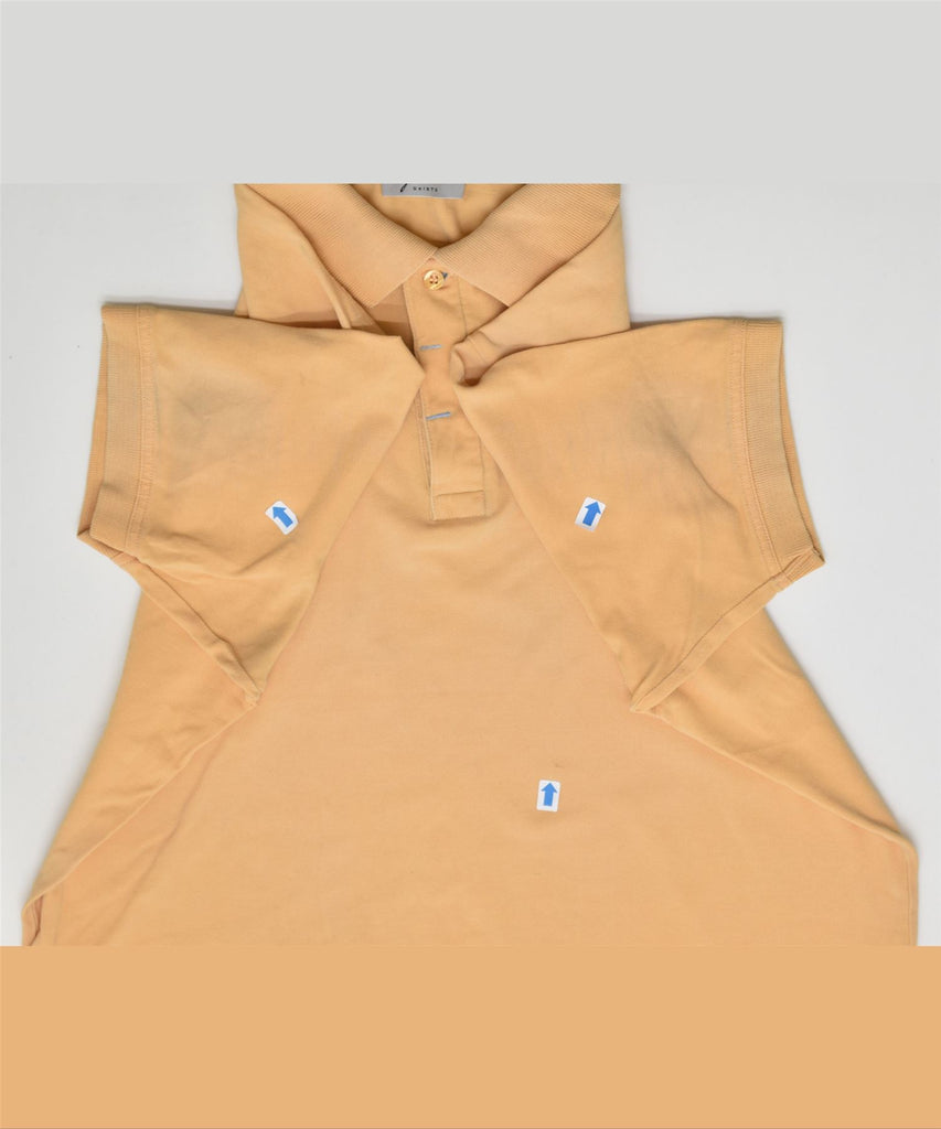 GATTIUOUI Mens Polo Shirt Large Yellow Cotton Vintage | Vintage | Thrift | Second-Hand | Used Clothing | Messina Hembry 