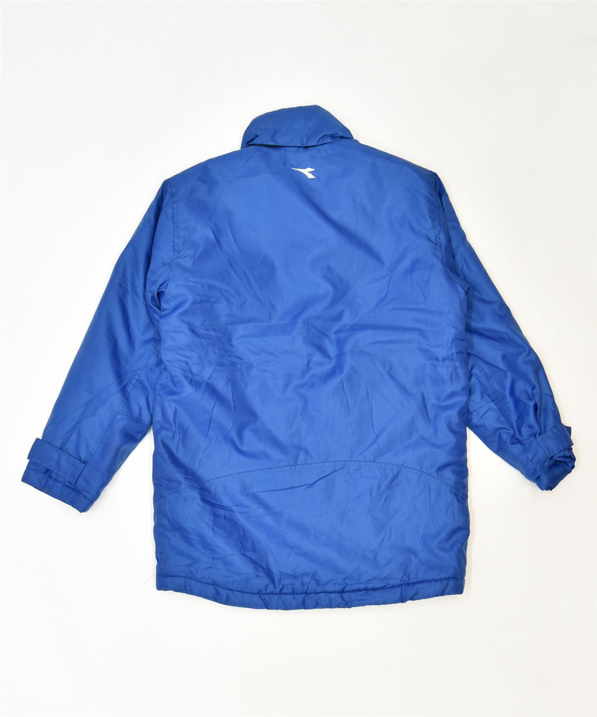 DIADORA Mens Hooded Windbreaker Jacket UK 34 XS Blue Polyester Winter | Vintage | Thrift | Second-Hand | Used Clothing | Messina Hembry 