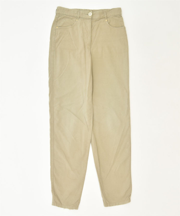 ZERRES Womens Slim Casual Trousers EU 36 Small W28 L31 Beige Classic | Vintage | Thrift | Second-Hand | Used Clothing | Messina Hembry 