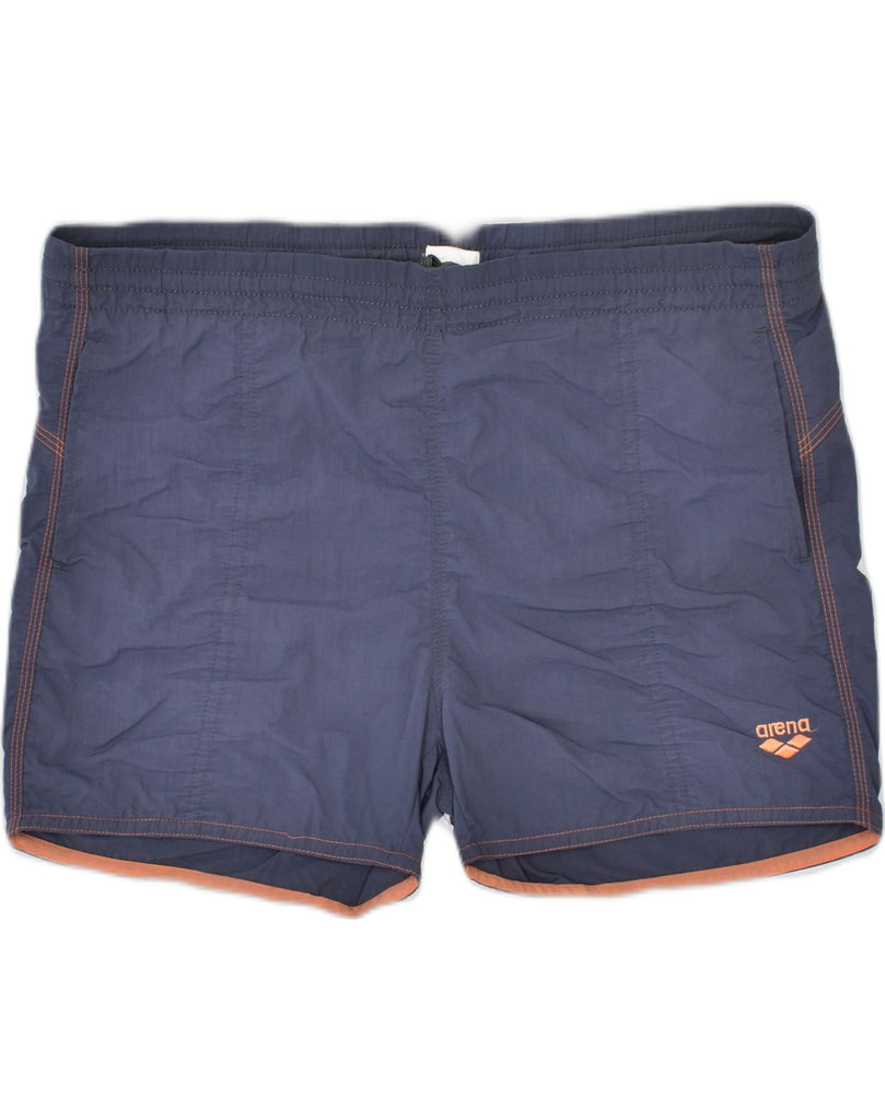 ARENA Mens Sport Shorts 2XL Blue Polyamide | Vintage | Thrift | Second-Hand | Used Clothing | Messina Hembry 