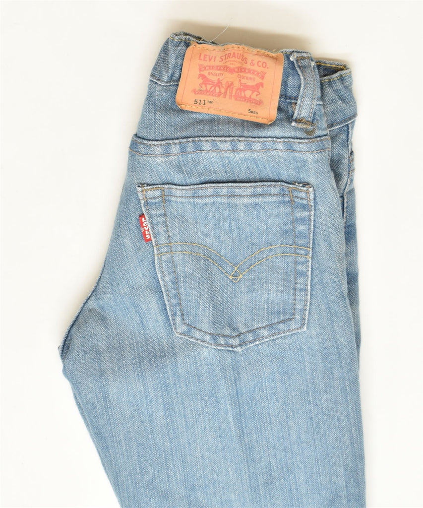 LEVI'S Girls 511 Slim Jeans 4-5 Years W20 L19 Blue Cotton Classic | Vintage | Thrift | Second-Hand | Used Clothing | Messina Hembry 