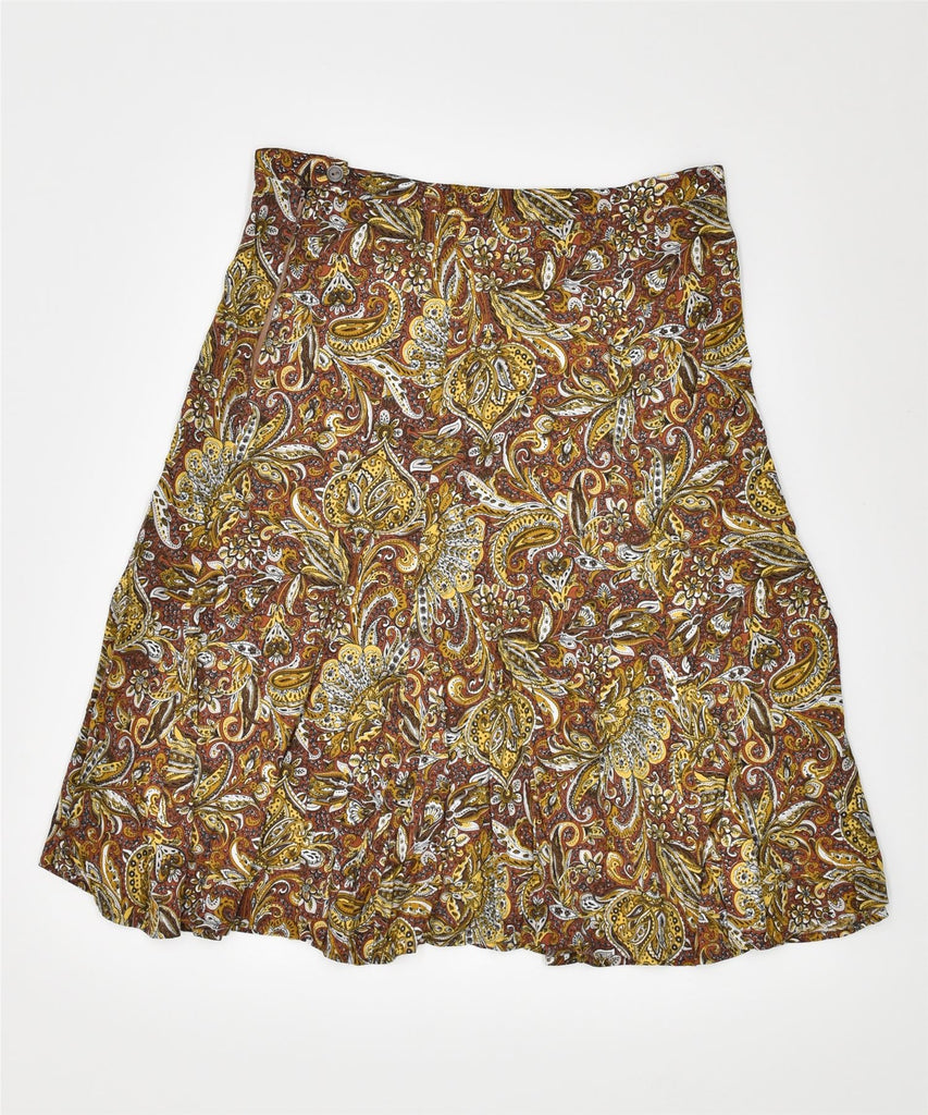 VINTAGE Womens A-Line Skirt Large W32 Multicoloured Floral | Vintage | Thrift | Second-Hand | Used Clothing | Messina Hembry 