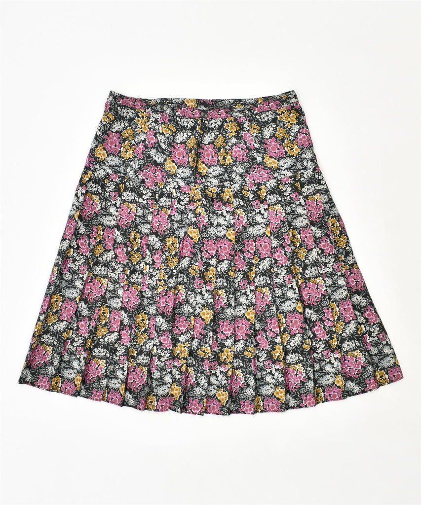 VINTAGE Womens Knife Pleated Skirt Medium W30 Multicoloured Floral | Vintage | Thrift | Second-Hand | Used Clothing | Messina Hembry 