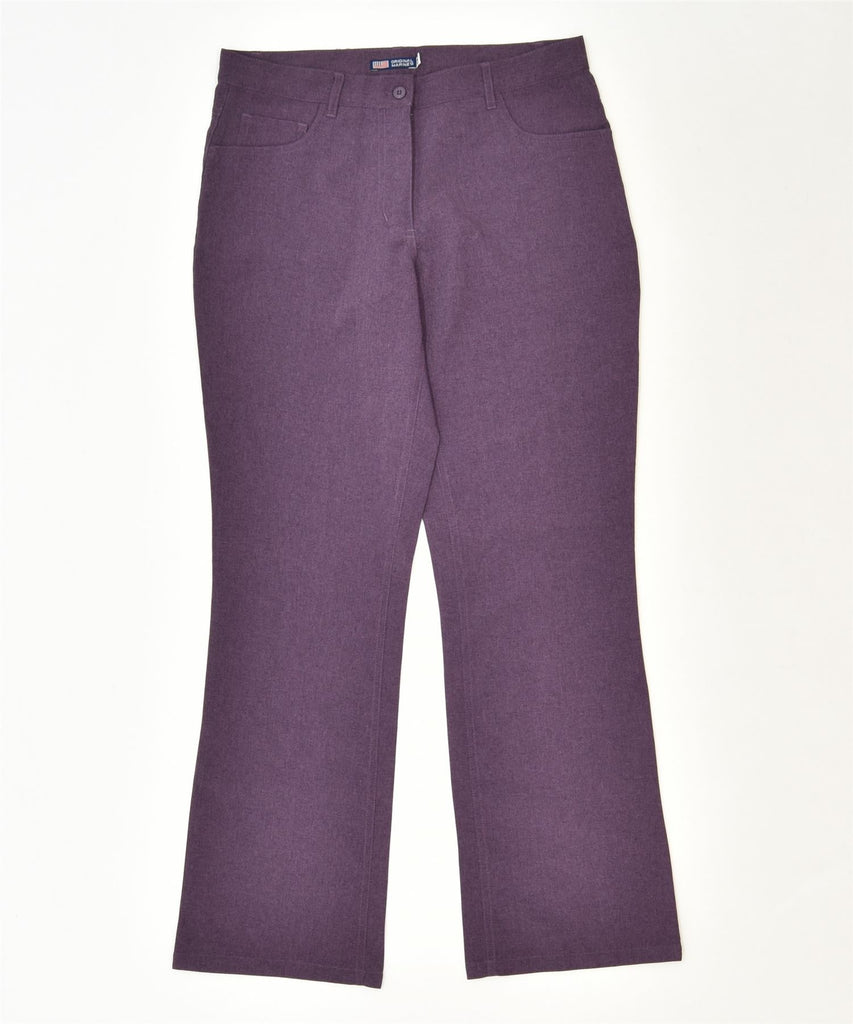 ORIGINAL MARINES Womens Casual Trousers IT 44 Medium W30 L29 Purple | Vintage | Thrift | Second-Hand | Used Clothing | Messina Hembry 