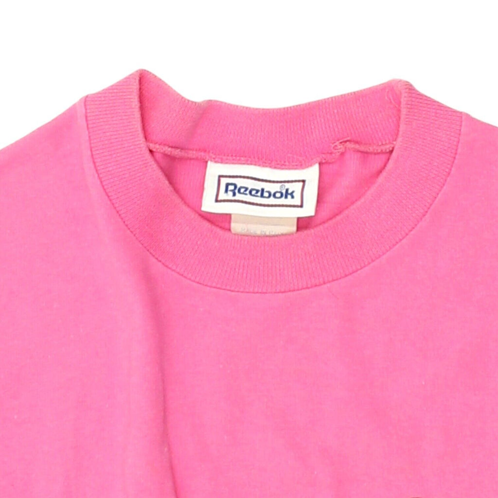 Reebok Step Womens Pink Cropped Tshirt | Vintage Sportswear Activewear VTG | Vintage Messina Hembry | Thrift | Second-Hand Messina Hembry | Used Clothing | Messina Hembry 