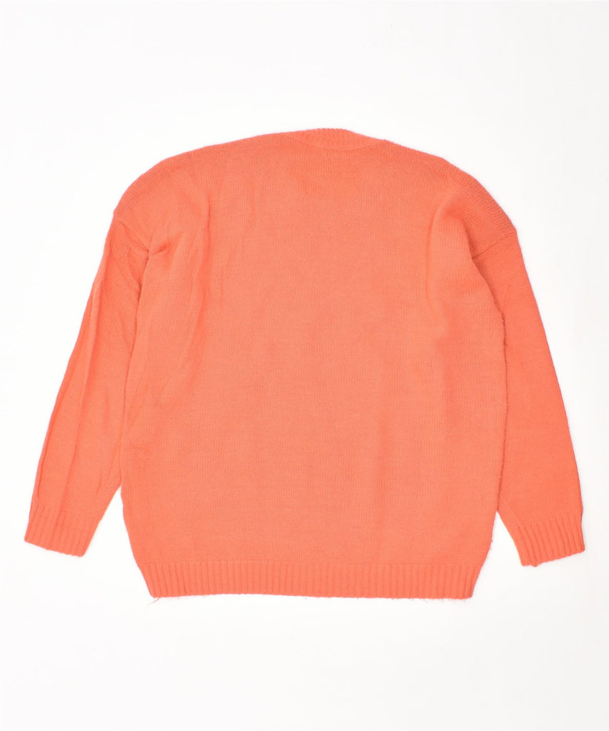 VINTAGE Womens Crew Neck Jumper Sweater UK 20 2XL Orange | Vintage | Thrift | Second-Hand | Used Clothing | Messina Hembry 