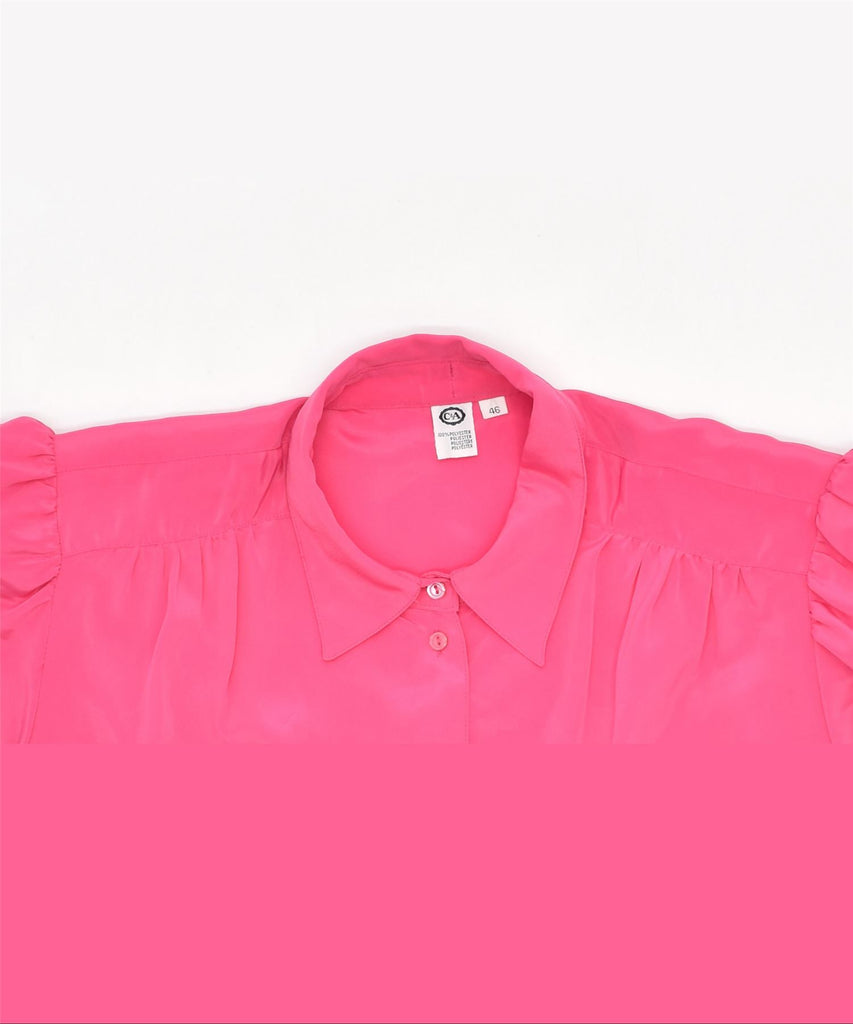 C & A Womens Shirt Blouse IT 46 Large Pink Polyester Vintage | Vintage | Thrift | Second-Hand | Used Clothing | Messina Hembry 