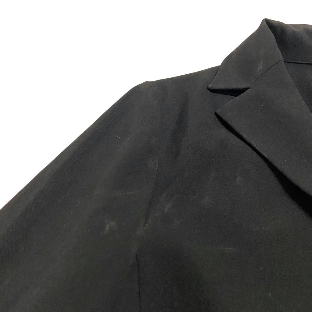 Kookai Women's Mid Length Overcoat | Vintage High End Polyester Designer Black | Vintage Messina Hembry | Thrift | Second-Hand Messina Hembry | Used Clothing | Messina Hembry 