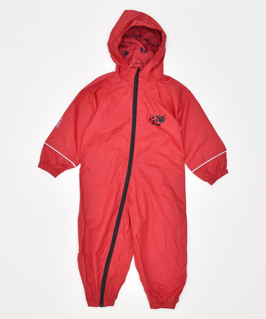 MOUNTAIN WAREHOUSE Boys Hooded Waterproof Jumpsuit 2-3 Years Red Vintage | Vintage | Thrift | Second-Hand | Used Clothing | Messina Hembry 