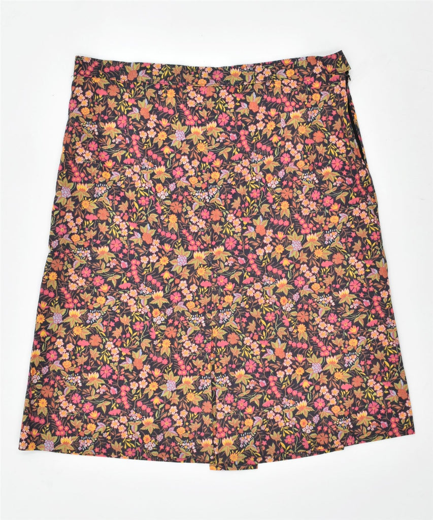 VINTAGE Womens A-Line Skirt W34 XL Multicoloured Floral | Vintage | Thrift | Second-Hand | Used Clothing | Messina Hembry 