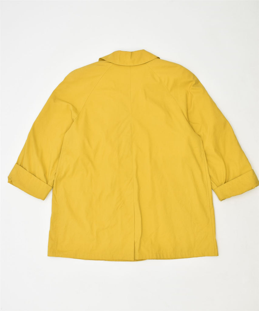 MARELLA Womens Double Breasted Overcoat UK 18 XL Yellow | Vintage | Thrift | Second-Hand | Used Clothing | Messina Hembry 