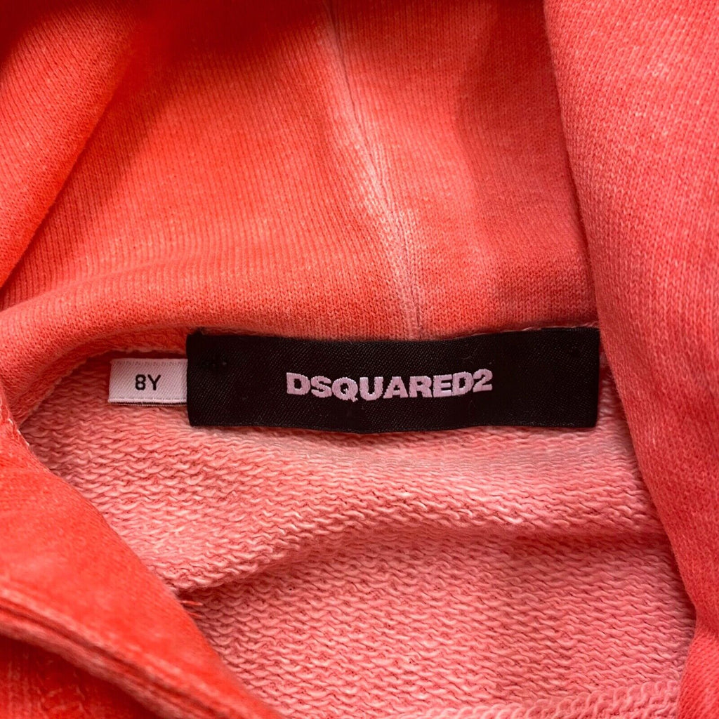 Dsquared2 Kids Logo Hoodie | Vintage High End Luxury Designer Orange Hoody VTG | Vintage Messina Hembry | Thrift | Second-Hand Messina Hembry | Used Clothing | Messina Hembry 