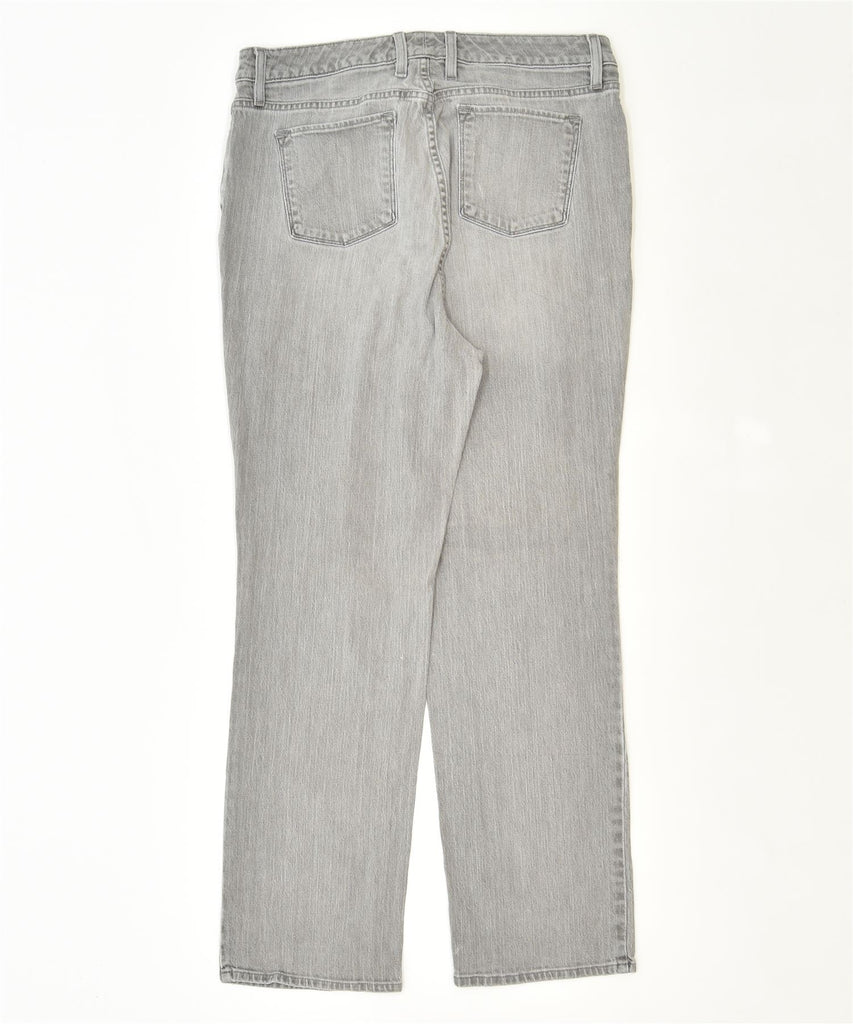 L.L.BEAN Womens Classic Fit Straight Jeans US 14 XL W34 L30 Grey Cotton | Vintage | Thrift | Second-Hand | Used Clothing | Messina Hembry 