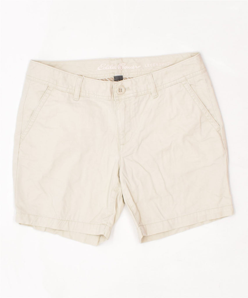 EDDIE BAUER Womens Legendwash Chino Shorts Large W32 Off White Cotton | Vintage | Thrift | Second-Hand | Used Clothing | Messina Hembry 