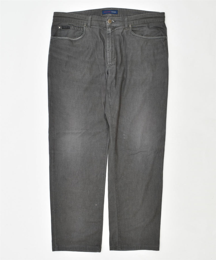 TRUSSARDI Mens Straight Jeans W38 L31 Grey Cotton | Vintage | Thrift | Second-Hand | Used Clothing | Messina Hembry 