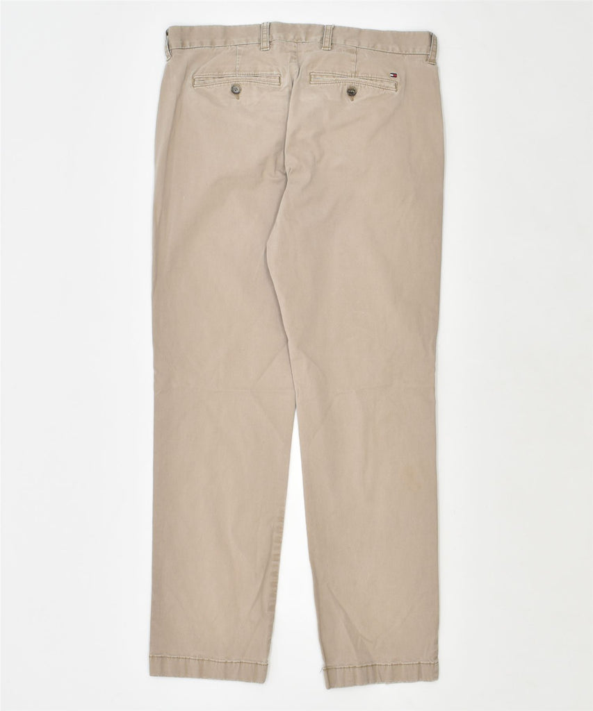 TOMMY HILFIGER Mens Chino Trousers W33 L30 Beige Cotton | Vintage | Thrift | Second-Hand | Used Clothing | Messina Hembry 