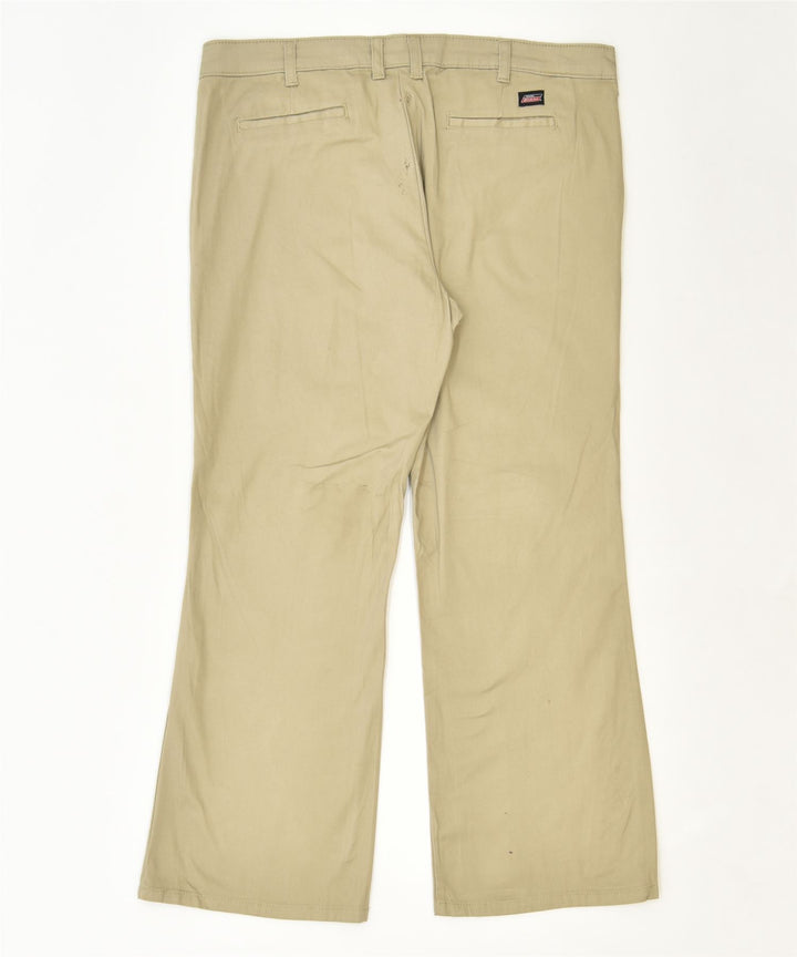 DICKIES Womens Bootcut Chino Trousers US 14 2XL W36 L27 Khaki Classic | Vintage | Thrift | Second-Hand | Used Clothing | Messina Hembry 