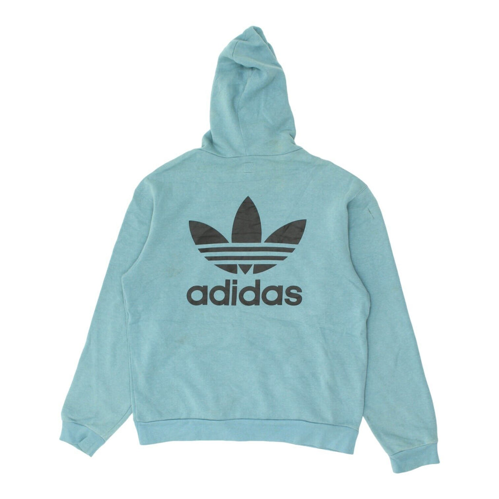 Adidas Originals Big Blue Spellout Logo Hoodie | Vintage Sportswear Hoody VTG | Vintage Messina Hembry | Thrift | Second-Hand Messina Hembry | Used Clothing | Messina Hembry 