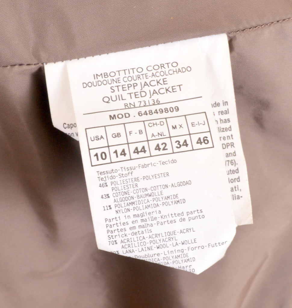 MAX & CO. Womens Windbreaker Jacket UK 14 Large Brown Polyester | Vintage | Thrift | Second-Hand | Used Clothing | Messina Hembry 