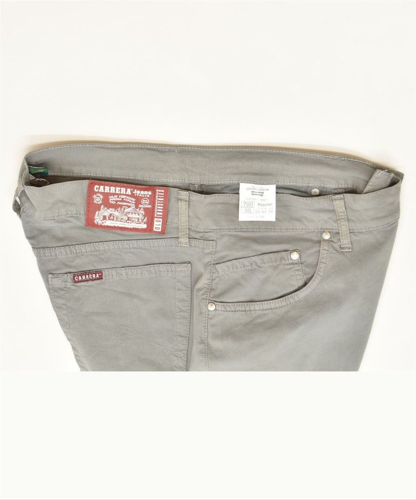 CARRERA Mens Slim Casual Trousers W34 L30 Grey Cotton Classic | Vintage | Thrift | Second-Hand | Used Clothing | Messina Hembry 