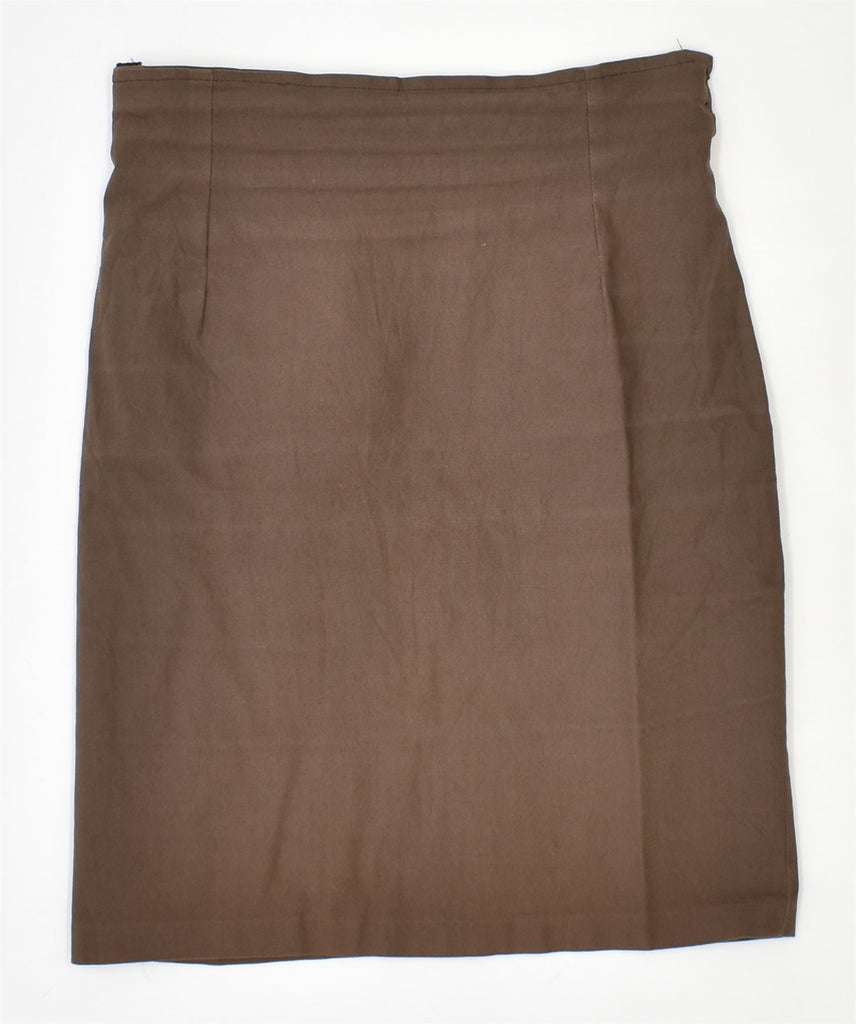 VINTAGE Womens Pencil Skirt W28 Medium Brown | Vintage | Thrift | Second-Hand | Used Clothing | Messina Hembry 