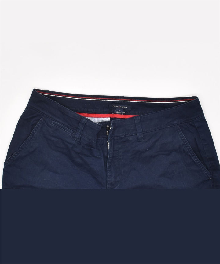 TOMMY HILFIGER Womens Chino Trousers US 6 W32 L29 Navy Blue Cotton | Vintage | Thrift | Second-Hand | Used Clothing | Messina Hembry 