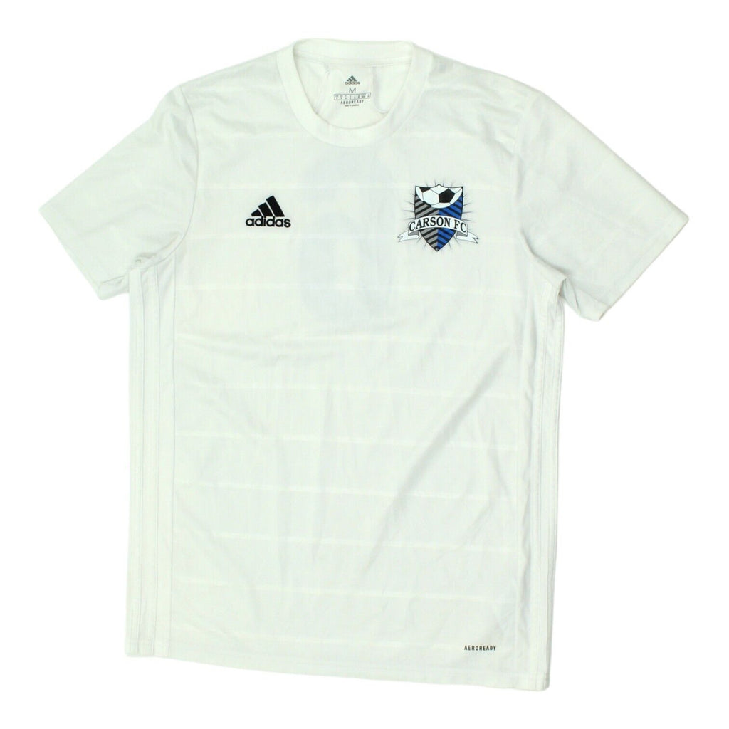 Carson FC Mens White Adidas Football Jersey | US Soccer American Sports VTG | Vintage Messina Hembry | Thrift | Second-Hand Messina Hembry | Used Clothing | Messina Hembry 