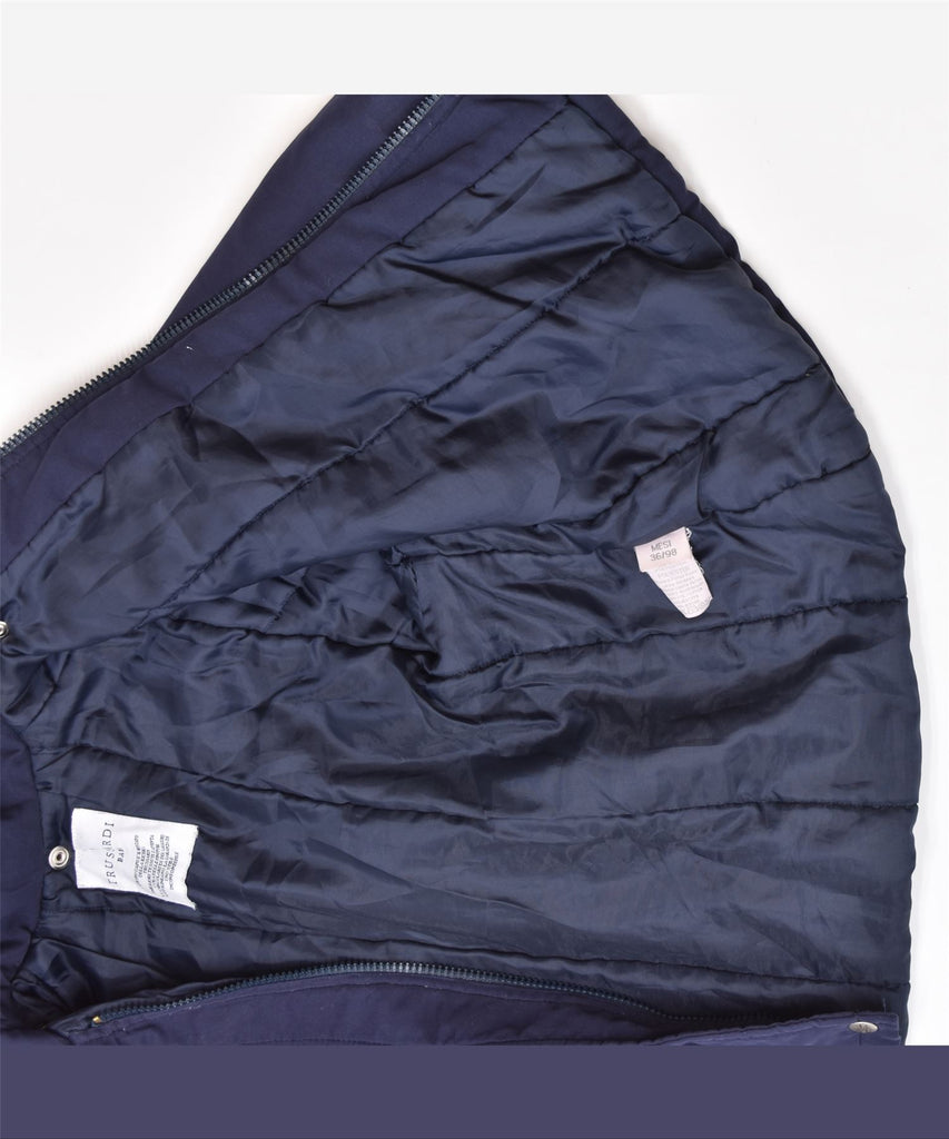 TRUSSARDI Girls Hooded Padded Jacket 3-4 Years Navy Blue Polyester | Vintage | Thrift | Second-Hand | Used Clothing | Messina Hembry 