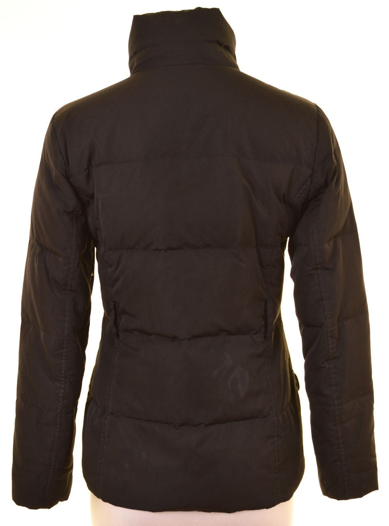 TOMMY HILFIGER Womens Padded Jacket Size 10 Small Black Polyester - Used & Vintage Designer Clothing Messina Hembry