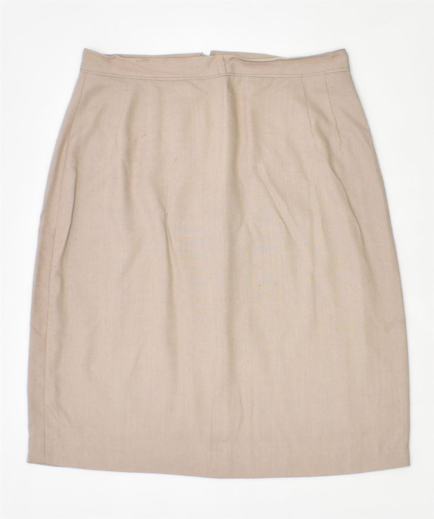 VINTAGE Womens Straight Skirt Small W26 Beige | Vintage | Thrift | Second-Hand | Used Clothing | Messina Hembry 