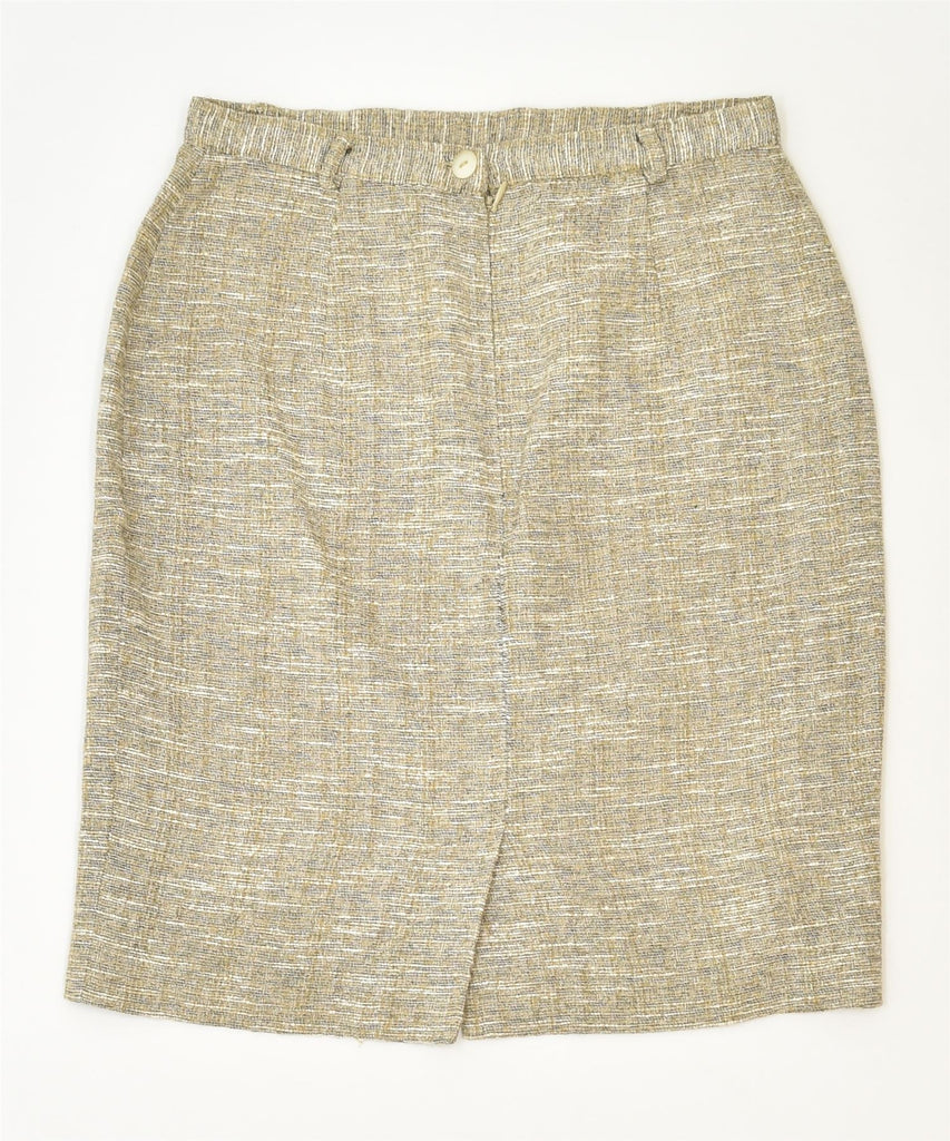 PAOLO PELLEGRINI Womens Pencil Skirt IT 42 Medium W26 Beige Designer | Vintage | Thrift | Second-Hand | Used Clothing | Messina Hembry 