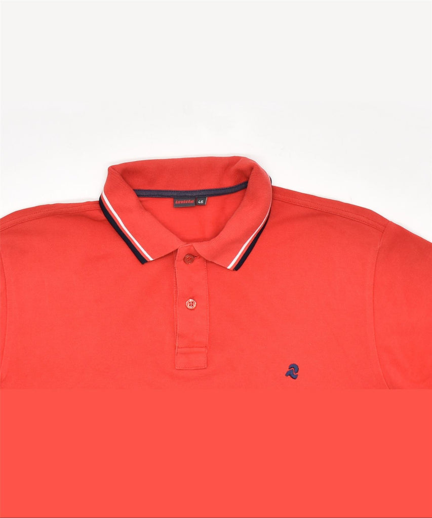 INVICTA Mens Polo Shirt IT 46 Small Red Cotton | Vintage | Thrift | Second-Hand | Used Clothing | Messina Hembry 