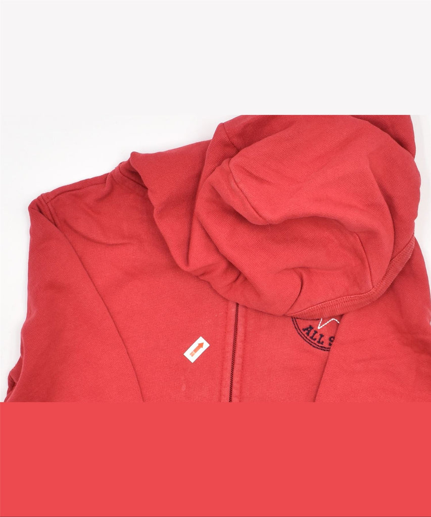 CONVERSE Boys Zip Hoodie Sweater 3-4 Years Red Cotton | Vintage | Thrift | Second-Hand | Used Clothing | Messina Hembry 