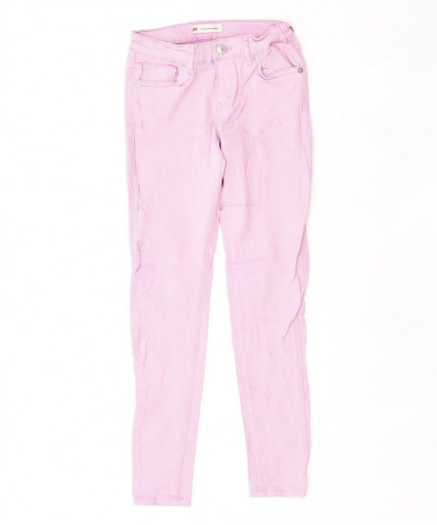 LEVI'S Girls 710 Super Skinny Casual Trousers 9-10 Years W24 L24 Pink | Vintage | Thrift | Second-Hand | Used Clothing | Messina Hembry 