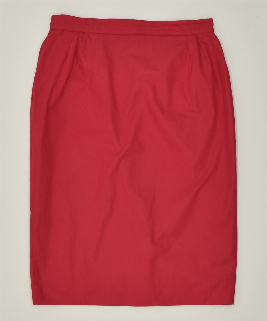 PERSONA Womens Pencil Skirt W28 Medium Red Acetate Vintage | Vintage | Thrift | Second-Hand | Used Clothing | Messina Hembry 