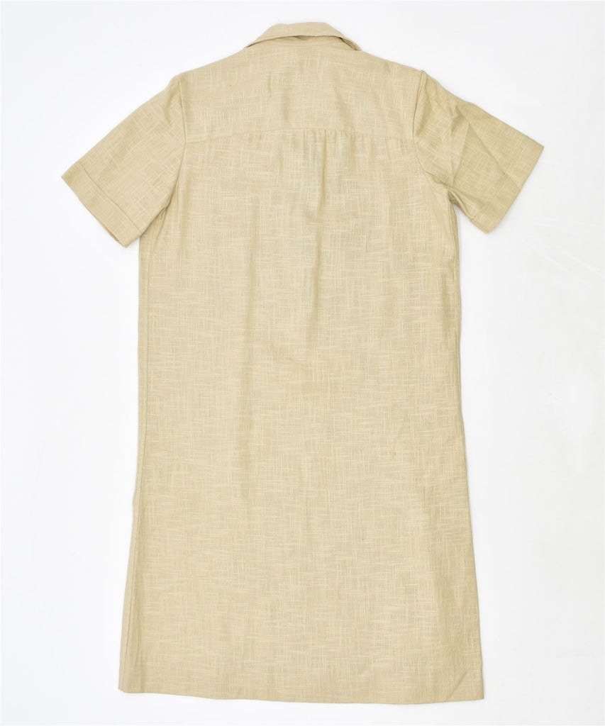 VINTAGE Womens Shirt Dress UK 18 XL Beige | Vintage | Thrift | Second-Hand | Used Clothing | Messina Hembry 