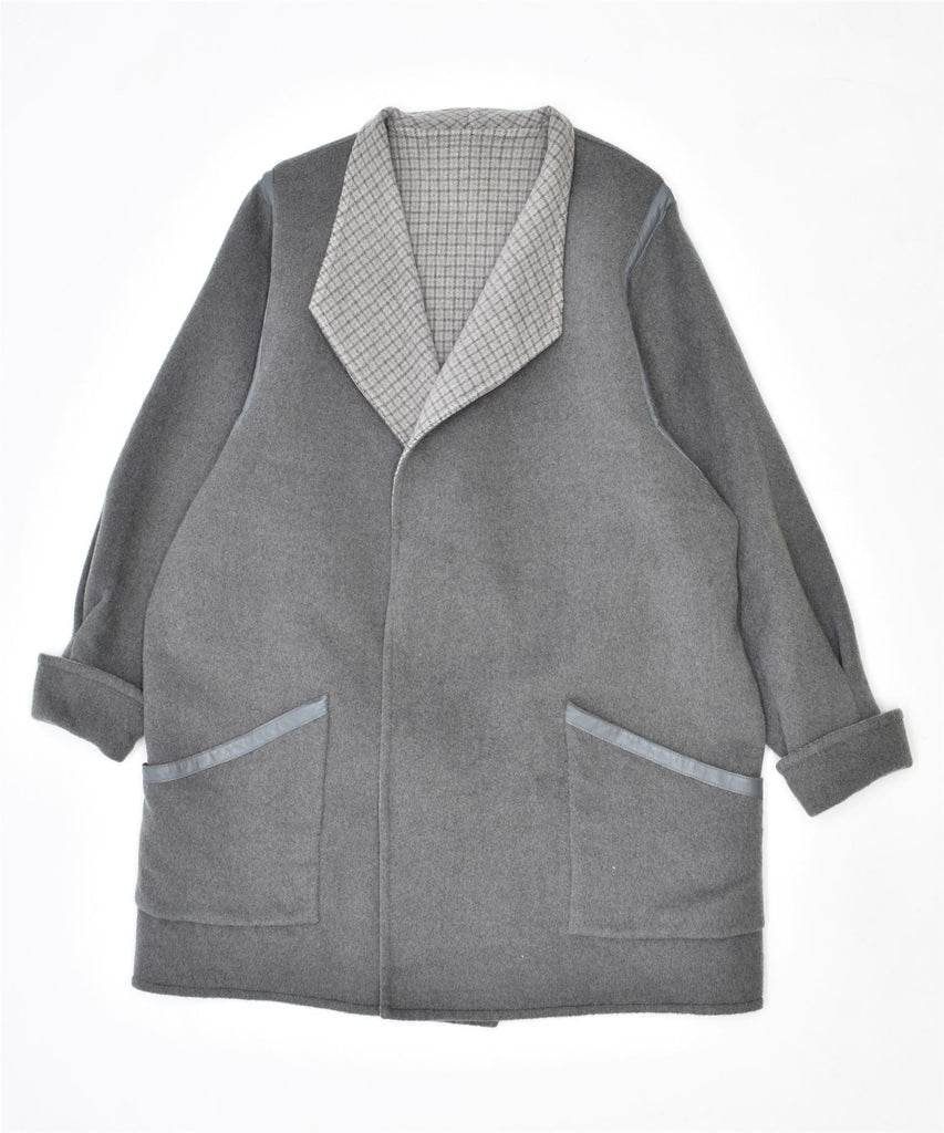 VITA Womens Overcoat UK 18 XL Grey Vintage | Vintage | Thrift | Second-Hand | Used Clothing | Messina Hembry 