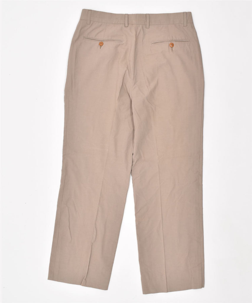 KRUNA Mens Pegged Chino Trousers W32 L27 Beige | Vintage | Thrift | Second-Hand | Used Clothing | Messina Hembry 