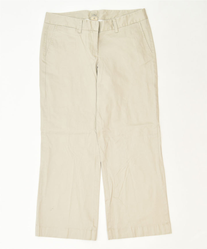 L.L.BEAN Womens Petite Straight Chino Trousers US 14 2XL W36 L28 Grey | Vintage | Thrift | Second-Hand | Used Clothing | Messina Hembry 