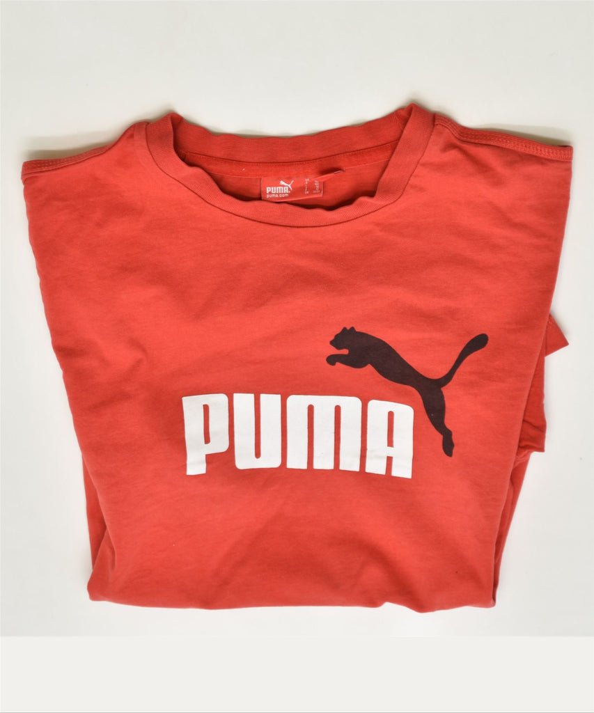 PUMA Boys Graphic T-Shirt Top 11-12 Years Red Cotton | Vintage | Thrift | Second-Hand | Used Clothing | Messina Hembry 