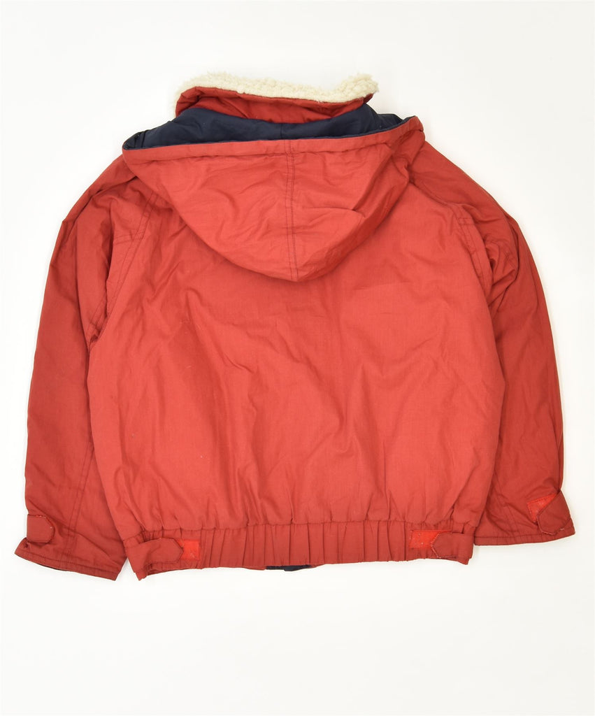 DIADORA Boys Hooded Windbreaker Jacket 10-11 Years Large Red Cotton | Vintage | Thrift | Second-Hand | Used Clothing | Messina Hembry 