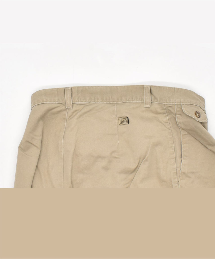 LEE Womens Chino Shorts W34 XL Beige Cotton | Vintage | Thrift | Second-Hand | Used Clothing | Messina Hembry 