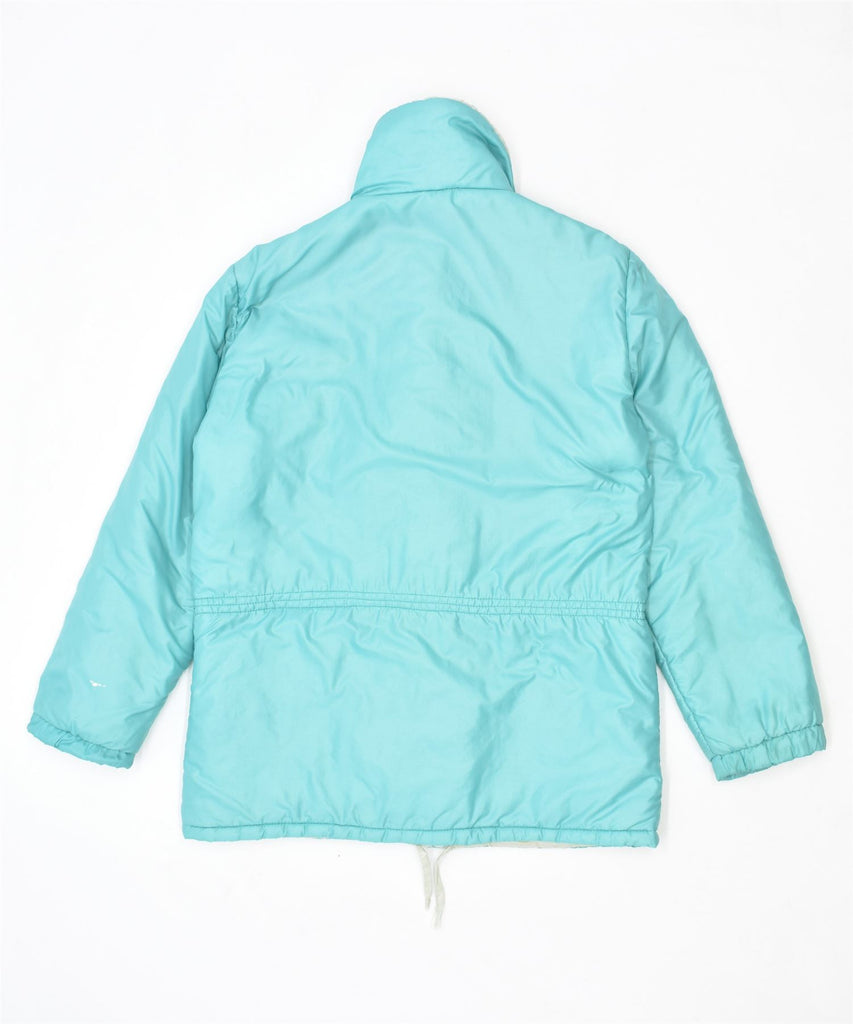 RODEO Womens Windbreaker Jacket UK 16 Large Turquoise Polyester Vintage | Vintage | Thrift | Second-Hand | Used Clothing | Messina Hembry 