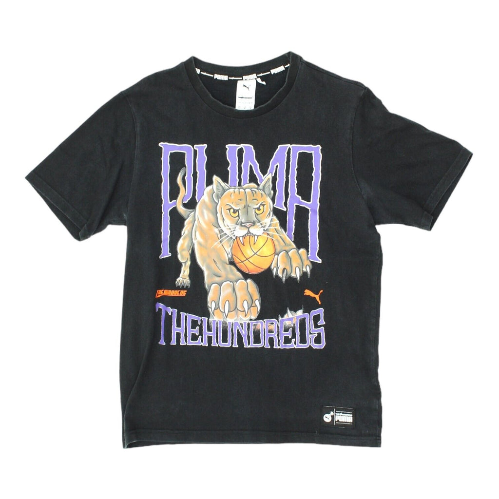 The Hundreds x Puma Mens Black Tshirt | Basketball Designer Sportswear | Vintage Messina Hembry | Thrift | Second-Hand Messina Hembry | Used Clothing | Messina Hembry 