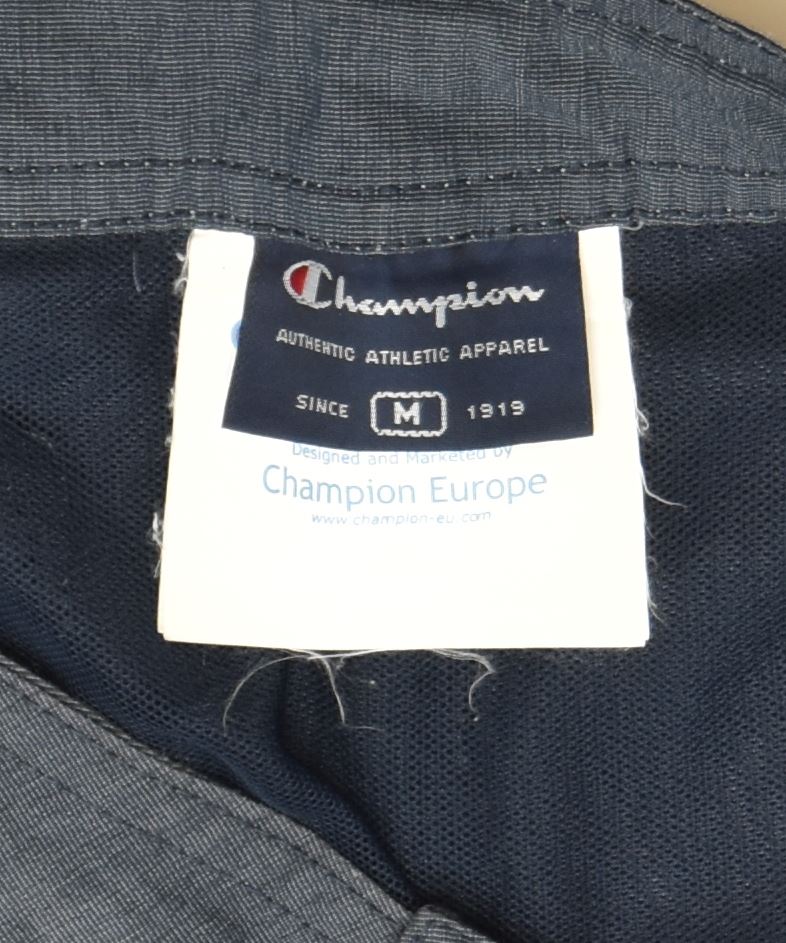 CHAMPION Womens Hot Pants Medium W32 Navy Blue Cotton Sports | Vintage | Thrift | Second-Hand | Used Clothing | Messina Hembry 