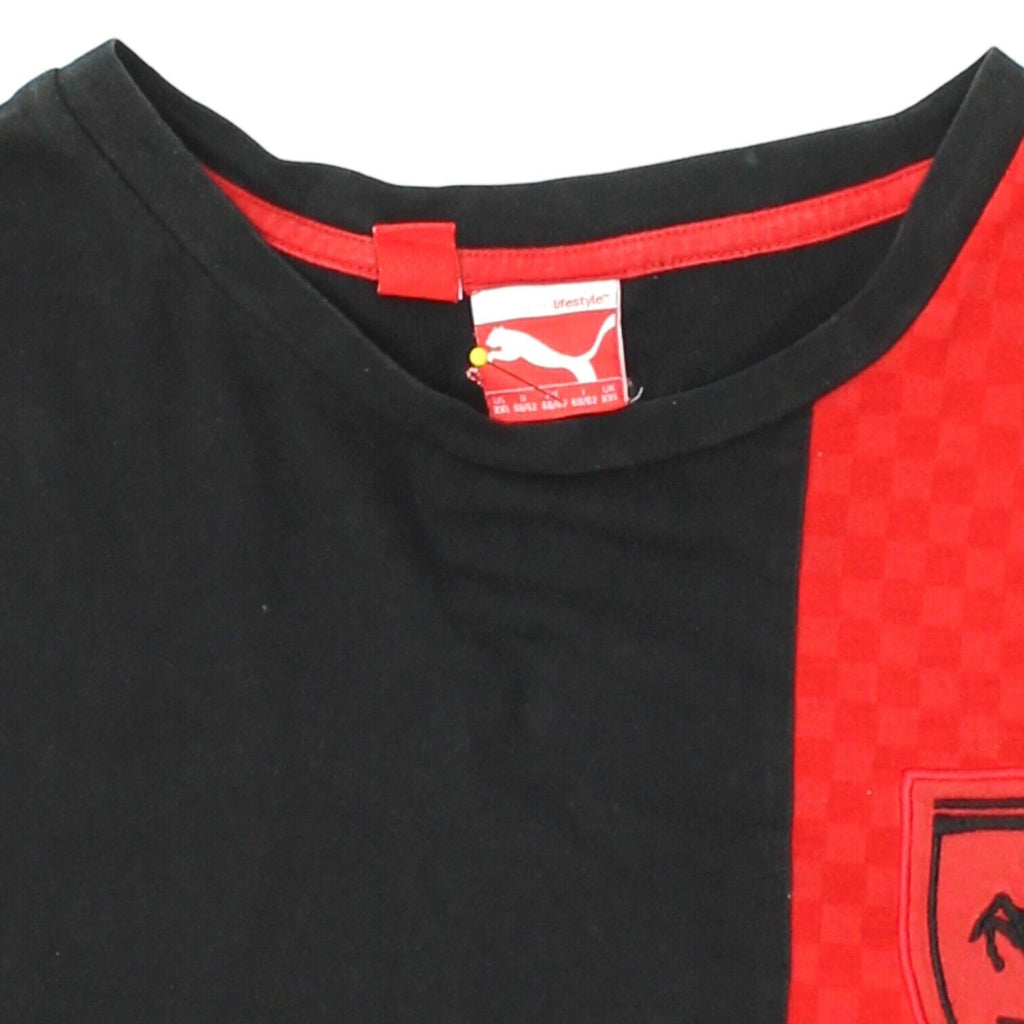 Scuderia Ferrari Puma Mens Black Red Tshirt | Motorsports Racing Cars VTG | Vintage Messina Hembry | Thrift | Second-Hand Messina Hembry | Used Clothing | Messina Hembry 