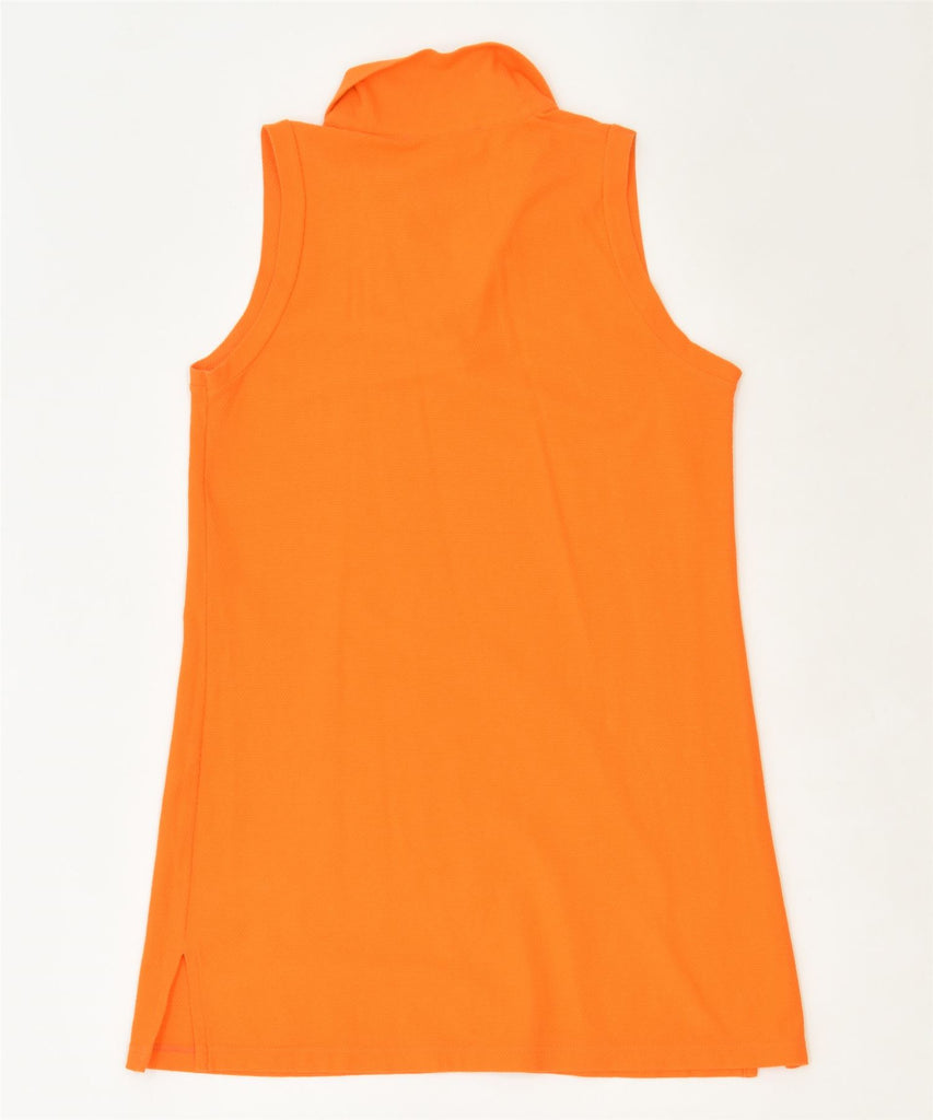 MITHO'S Girls Polo Dress 15-16 Years XL Orange Cotton Classic Vintage | Vintage | Thrift | Second-Hand | Used Clothing | Messina Hembry 