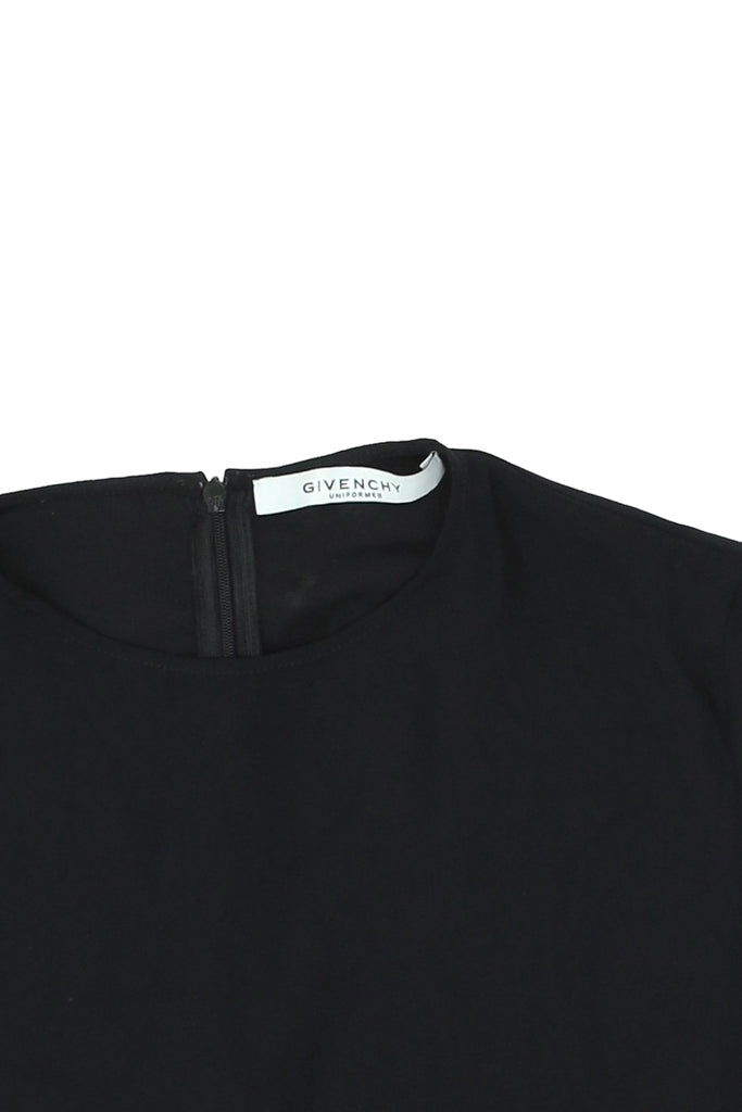 Givenchy Women's Long Sleeve Blouse Top | Vintage Designer Black Polyester VTG | Vintage Messina Hembry | Thrift | Second-Hand Messina Hembry | Used Clothing | Messina Hembry 